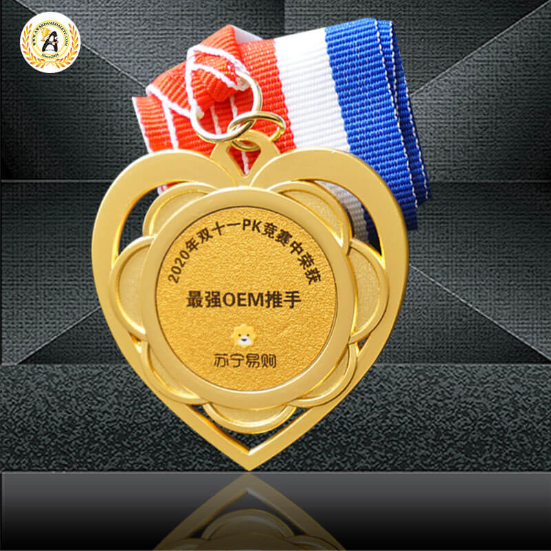 SPECIAL OFFER 10 x Fishing 50mm Metal Medals & Ribbons Gold Silver and Bronze 