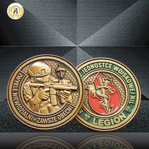 moedas de desafio militar personalizadas