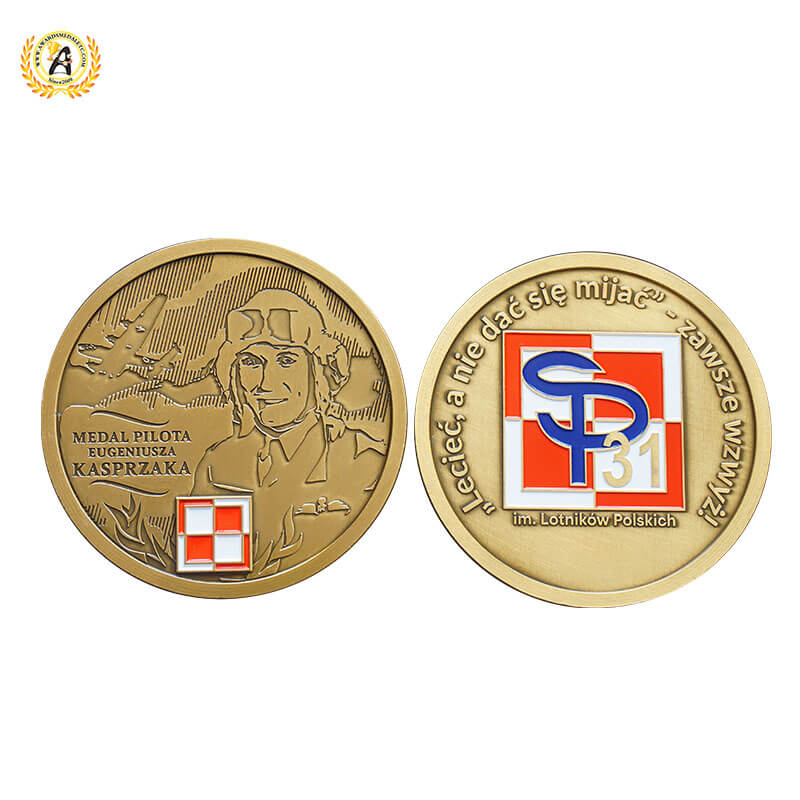 personalized gold coin