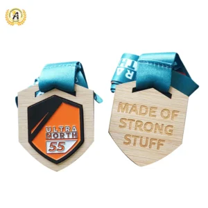 Holz Medaille